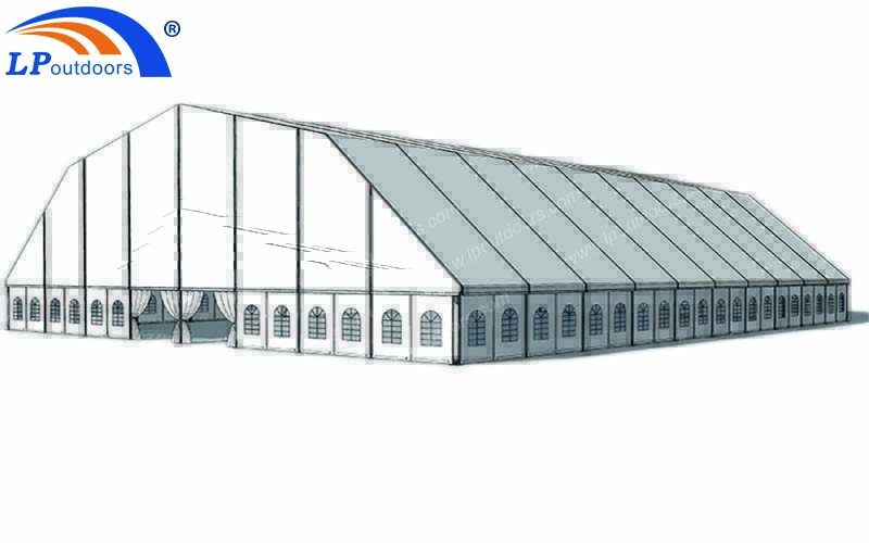 Especificación de tienda del partido del tejado del polígono de los 25-40m