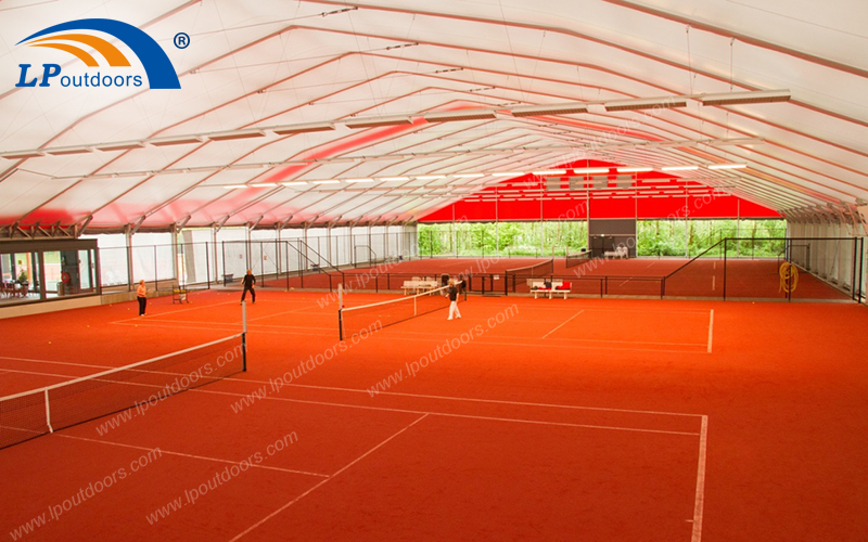 La tienda de aluminio al aire libre grande del tenis de los deportes del polígono de los 40M hace que los deportes mantienen caliente en invierno