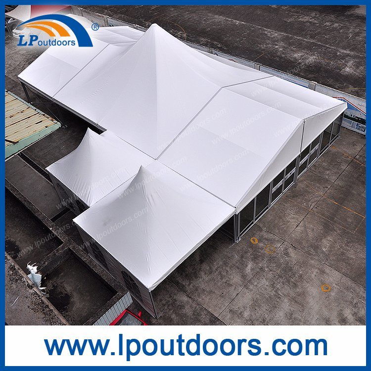 Tienda blanca de aluminio al aire libre del Gazebo del PVC de los 5X5m